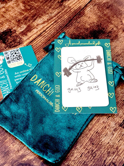 Personalised Handwriting Engraved Wallet Card - Stainless Steel Gift